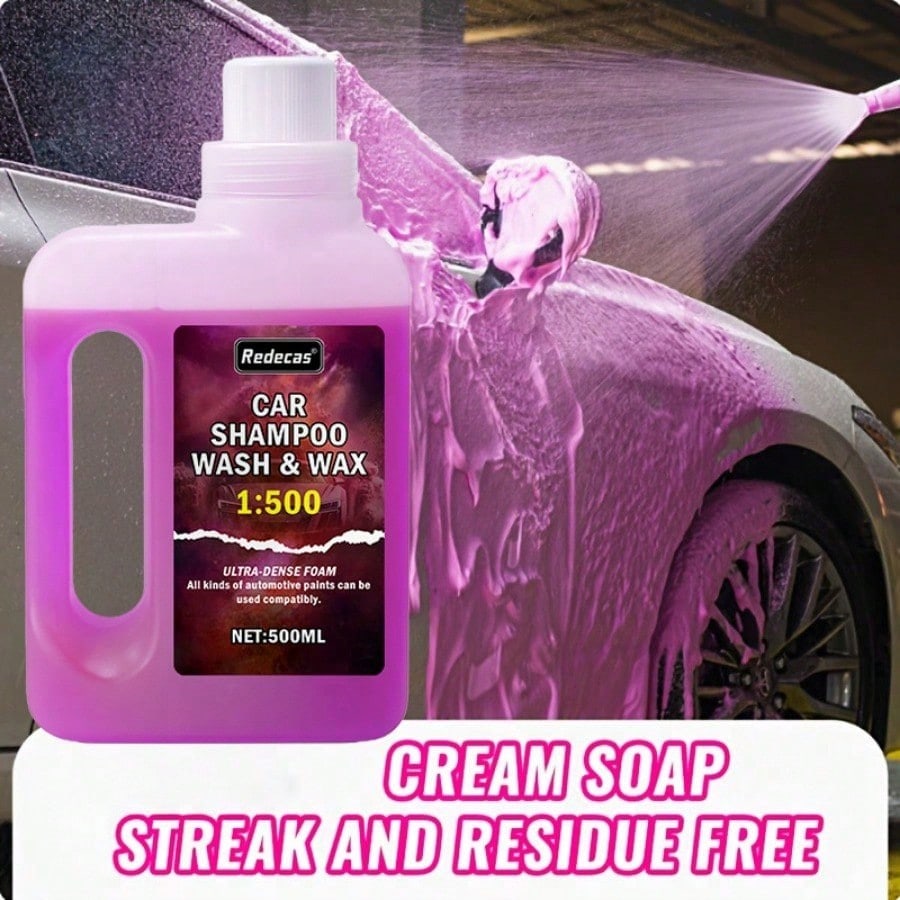 500ml roze schuimwasmiddel voo - Car Wax Ceramic Coating recensie en prijs