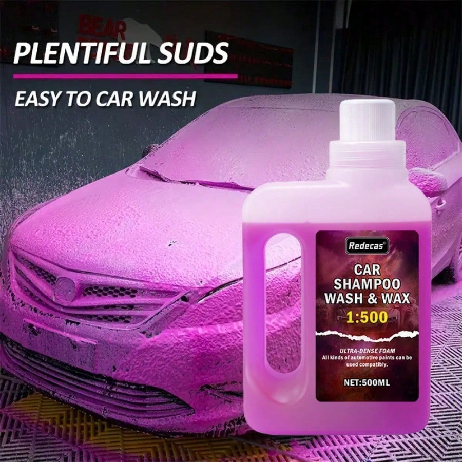 500ml roze schuimwasmiddel voo - Car Wax Ceramic Coating recensie en prijs